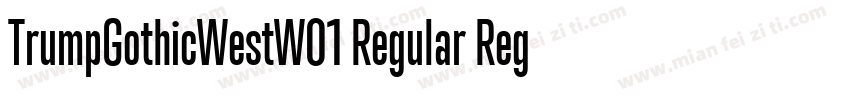 TrumpGothicWestW01 Regular Regular字体转换